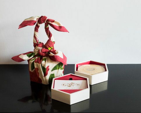 和WRAP 2段 ギフトカード + バームクーヘン