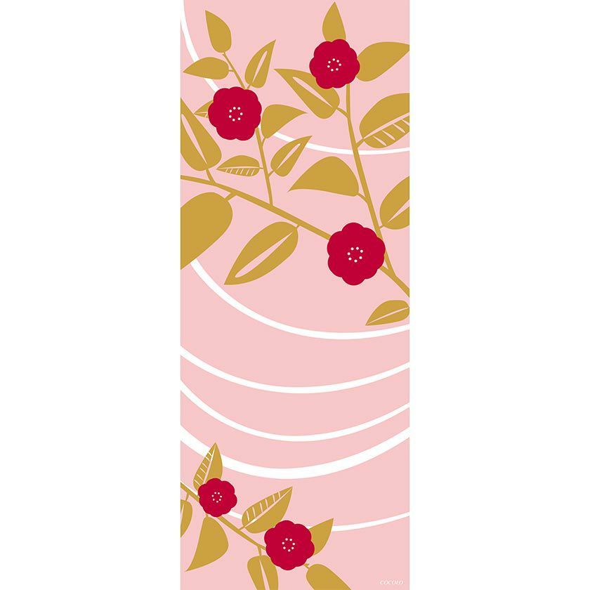 手ぬぐい：COCOLO（ハナ_ピンク）