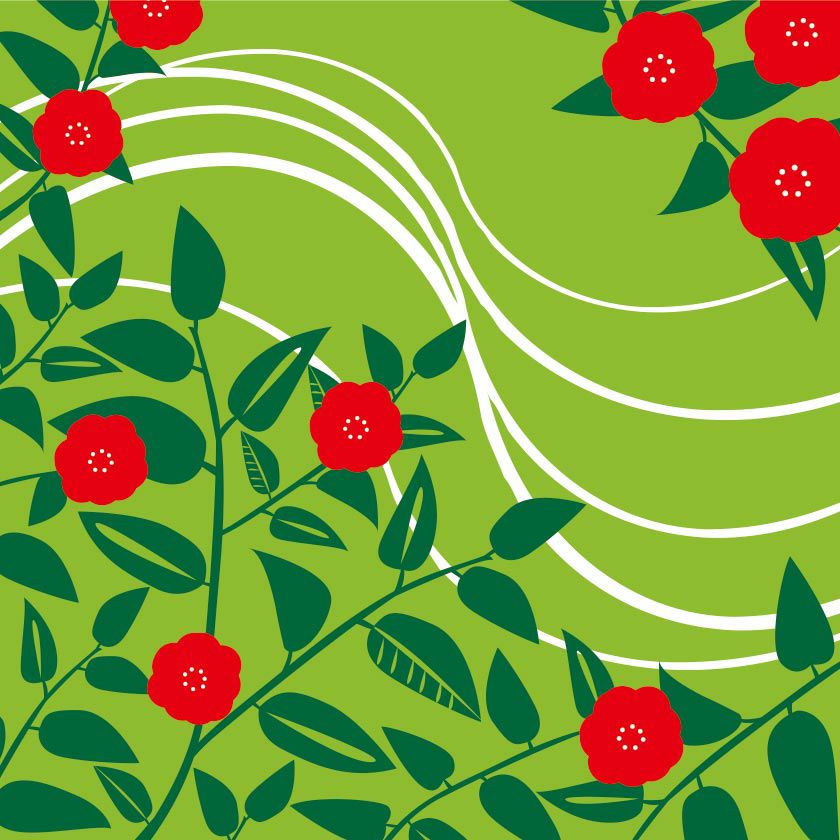 風呂敷：COCOLO（ハナ_グリーン）