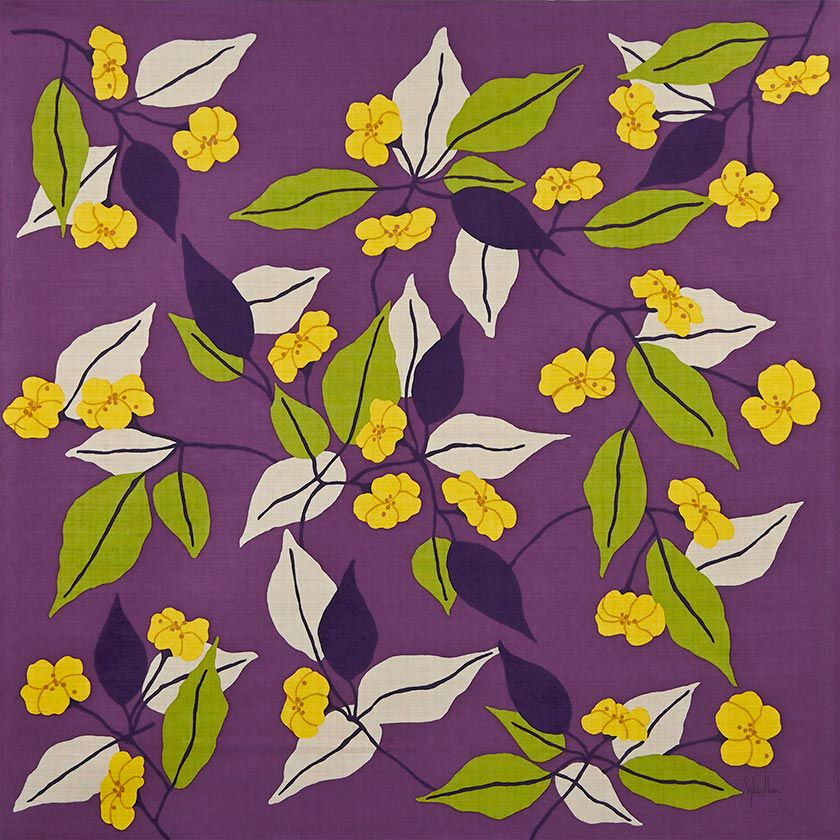 風呂敷：Sybilla（ペンサミント_パープル）